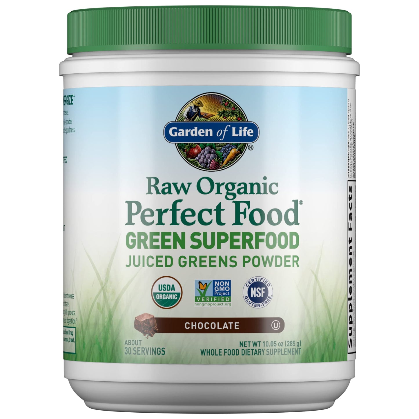 Garden of Life Super Greens Powder Smoothie & Mix, Probiotics & Digestive Enzymes for Digestive Health, Organic Superfoods Nutrition Fruit and Vegetables for Women & Men Energy, Original, 60 Servings