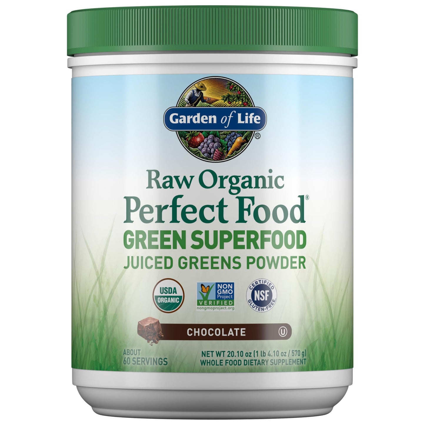Garden of Life Super Greens Powder Smoothie & Mix, Probiotics & Digestive Enzymes for Digestive Health, Organic Superfoods Nutrition Fruit and Vegetables for Women & Men Energy, Original, 60 Servings