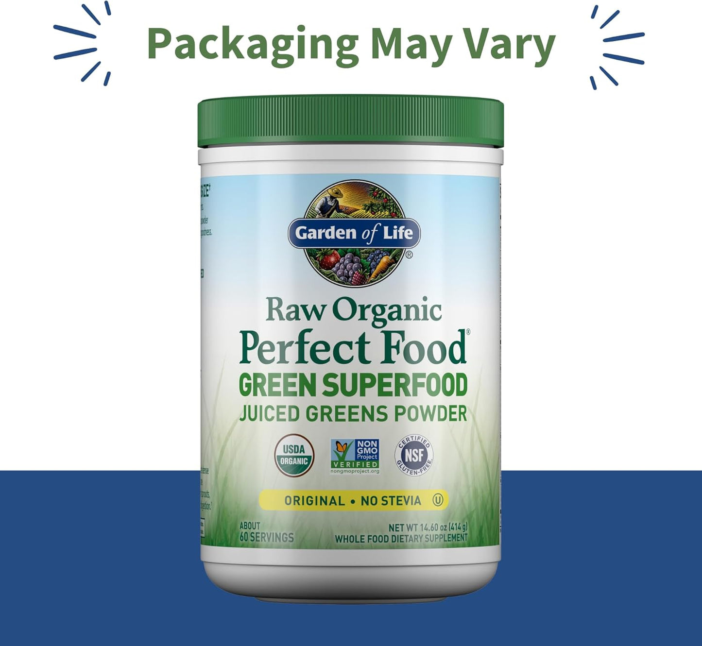 Garden of Life Super Greens Powder Smoothie & Mix, Probiotics & Digestive Enzymes for Digestive Health, Organic Superfoods Nutrition Fruit and Vegetables for Women & Men Energy, Original, 60 Servings