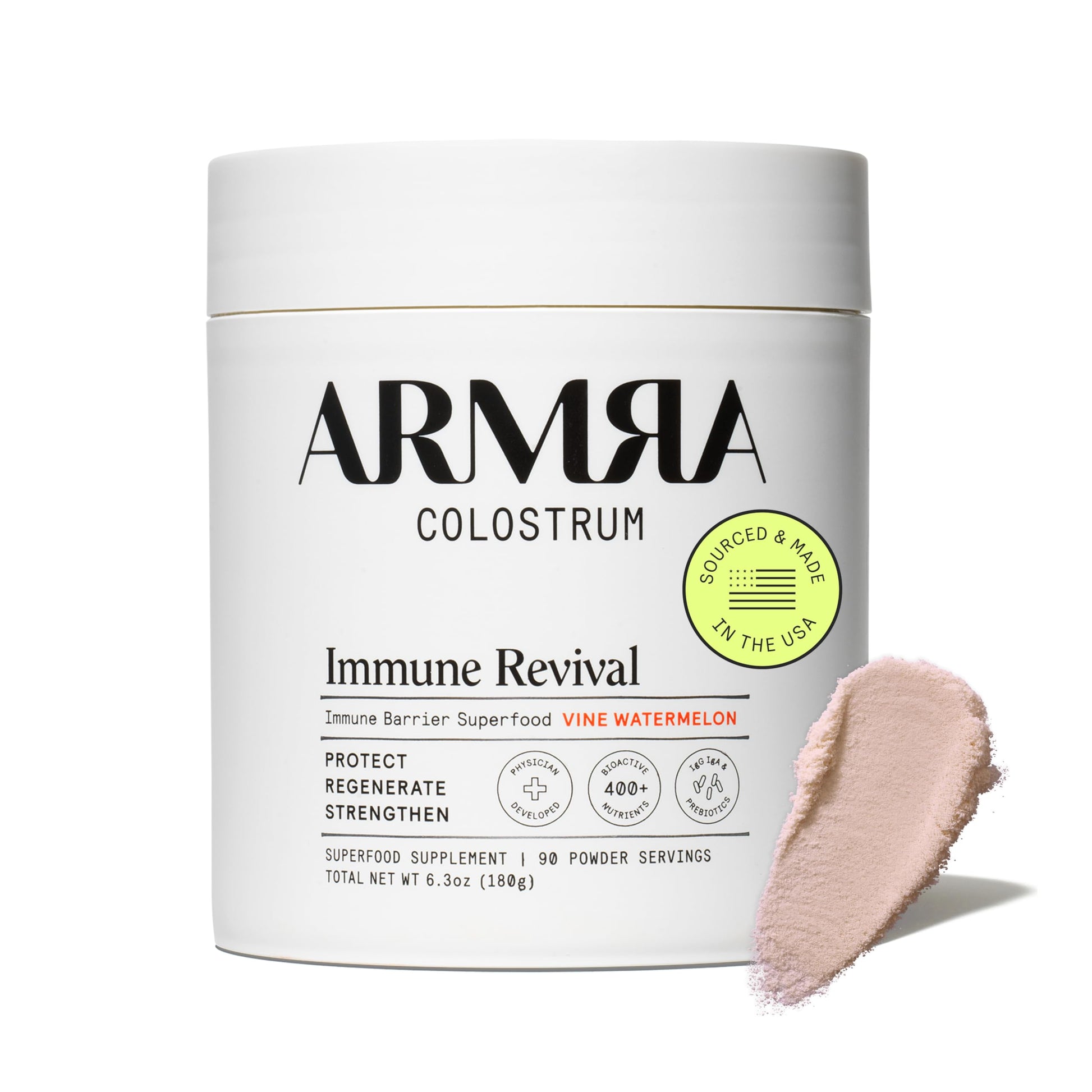 ARMRA Colostrum™ Powder | Blood Orange | Gut Health & Bloating | Skin & Hair | Immunity | Keto, Gluten & Fat-Free | 90 Servings