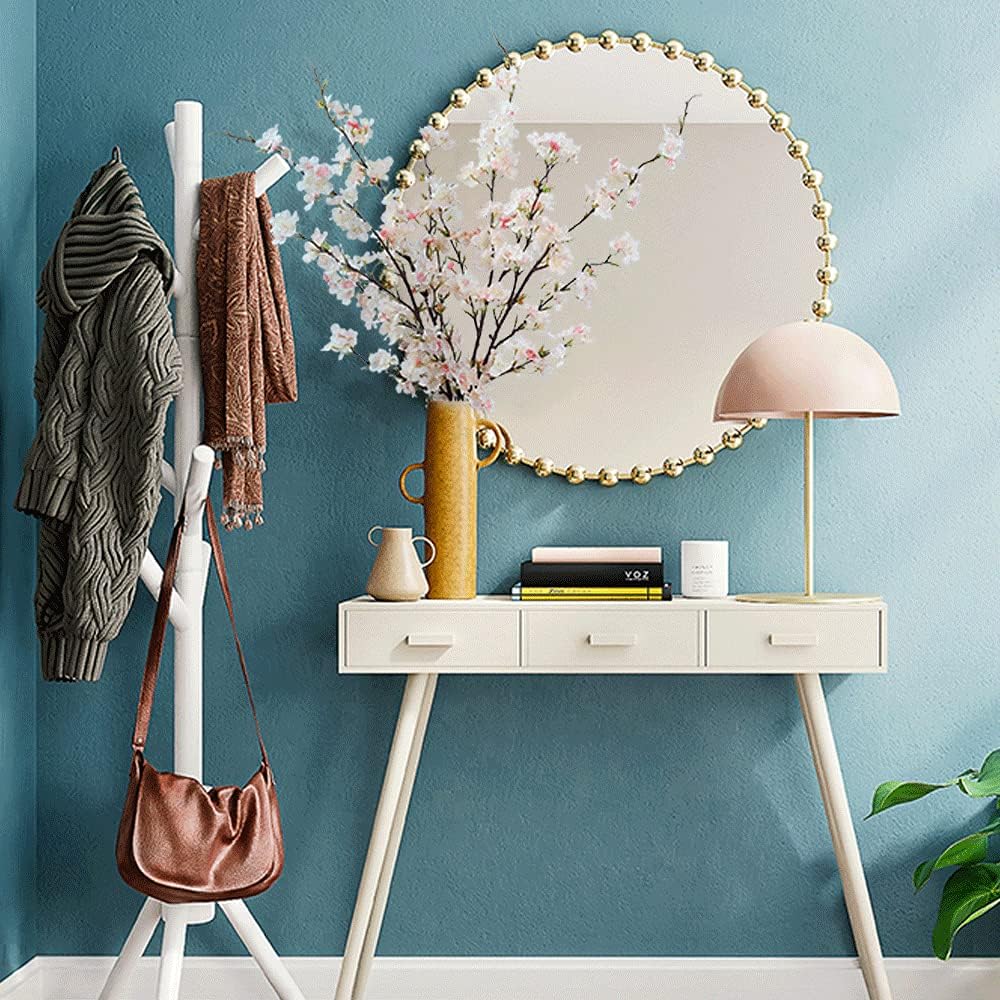 LESING 4pcs Artificial Cherry Blossom Stems,41.4" Realistic Fake Silk Long Stems Artificial Flower Branches for Floor Table Home Wedding Decoration (Light Pink -1)