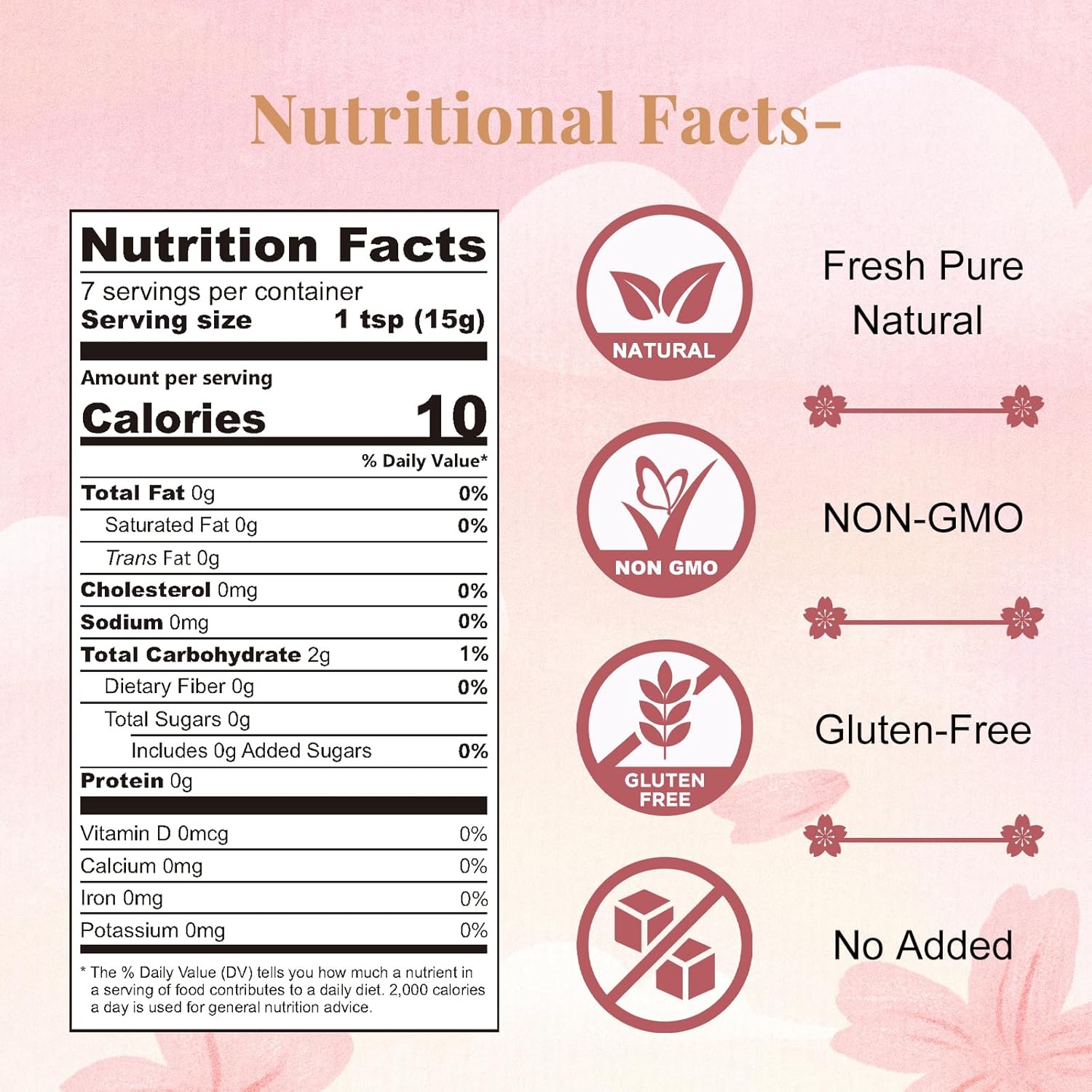 ORGFUN Original Sakura Powder Using 100% Spring Season Cherry Blossom No Additives Gluten Free Made in Japan Perfect for Sakura Latte, Drinks 3.52 Ounce